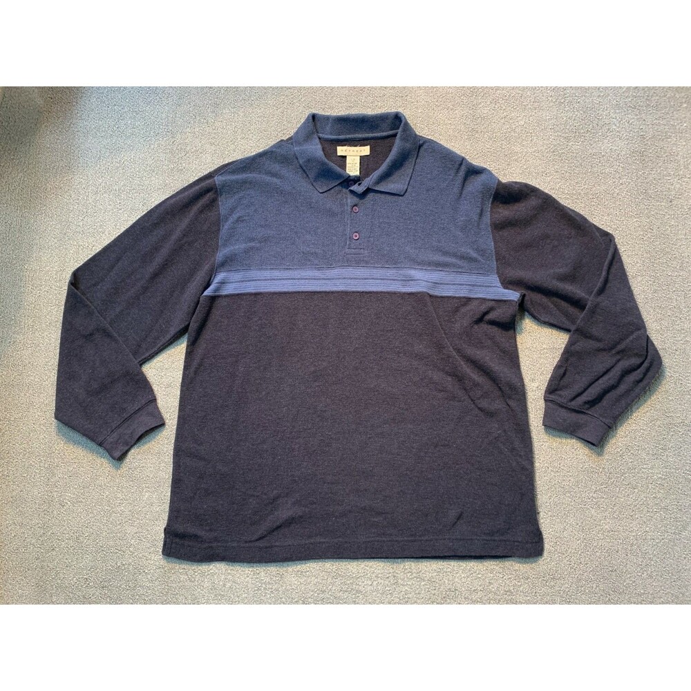 No Retreat L Large 44" Chest Blue Shirt Heavy Fabric